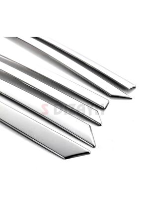 S-dizayn Peugeot 2008 2 Krom Cam Üst Çıtası 6 Prç 2020 Üzeri