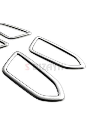 Renault Clio 5 Uyumlu Krom Iç Kapı Kolu Çerçevesi 4 Prç. 2019 Ve Üzeri (mat Krom)