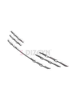 Renault Megane 4 Krom Ön Panjur 5 Prç. 2020 Üzeri Uyumlu