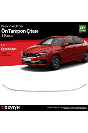 S-dizayn Fiat Egea Sedan Krom Ön Tampon Çıtası 2020 Üzeri (mat Krom)