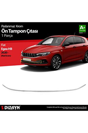 S-dizayn Fiat Egea Hb Uyumlu Krom Ön Tampon Çıtası 2020 Üzeri (mat Krom)