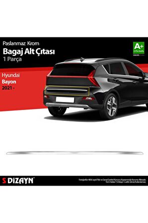 Hyundai Uyumlu Bayon Krom Bagaj Alt Çıtası 2021 Üzeri