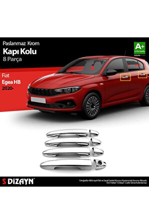 S-dizayn Fiat Egea Hb Krom Kapı Kolu 8 Prç. 2020 Üzeri