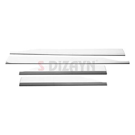 S-Dizayn Ford Courier Krom Yan Kapı Çıtası 4 Prç. 2023 Üzeri A+ Kalite