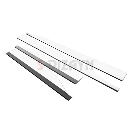 S-Dizayn Ford Courier Krom Yan Kapı Çıtası 4 Prç. 2023 Üzeri A+ Kalite