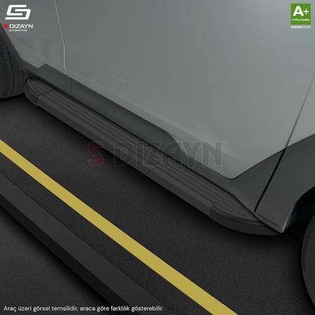 S-Dizayn Peugeot 5008 3 Elektrikli Skyline Siyah Yan Basamak 203 Cm 2024 Üzeri A+ Kalite