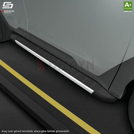 S-Dizayn Peugeot 5008 3 Elektrikli S-Line Aluminyum Yan Basamak 203 Cm 2024 Üzeri A+ Kalite