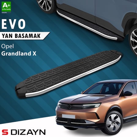 S-Dizayn Opel Grandland 2 Hybrid Benzinli Evo Krom Yan Basamak 193 Cm 2024 Üzeri A+ Kalite