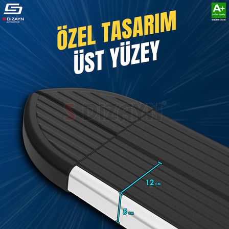 S-Dizayn Opel Grandland 2 Elektrikli Skyline Aluminyum Yan Basamak 193 Cm 2024 Üzeri A+ Kalite