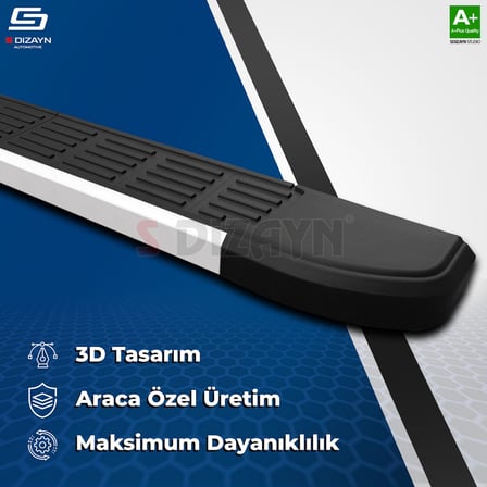 S-Dizayn Volvo XC90 Makyajlı Hybrid S-Line Aluminyum Yan Basamak 203 Cm 2024 Üzeri A+ Kalite