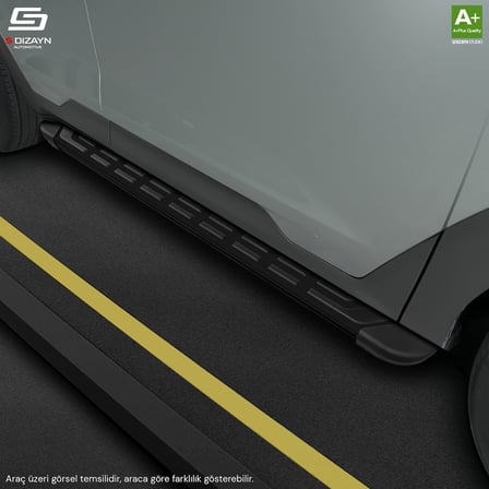 S-Dizayn Volvo XC90 Makyajlı Benzinli S-Plus Siyah Yan Basamak 203 Cm 2024 Üzeri A+ Kalite