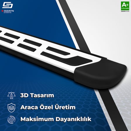 S-Dizayn Volvo XC90 Makyajlı Benzinli S-Plus Gri Yan Basamak 203 Cm 2024 Üzeri A+ Kalite