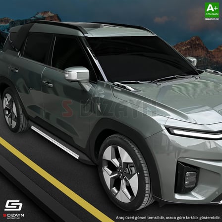 S-Dizayn Ssangyong Musso Elektrikli Skyline Krom Yan Basamak 223 Cm 2025 Üzeri A+ Kalite