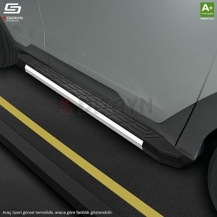 S-Dizayn Opel Grandland X Makyajlı Hybrid NewLine Krom Yan Basamak 183 Cm 2021-2024 A+ Kalite