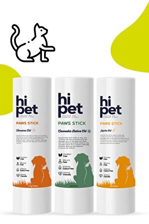HiPet Kedi Pati Stick Set Bakım Paketi ( 3 Adet )
