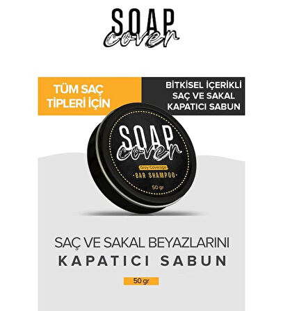 SoapCover Saç Beyazlık Gidermeye Yardımcı Katı Şampuan