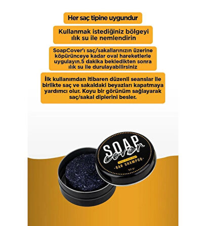 SoapCover Saç Beyazlık Gidermeye Yardımcı Katı Şampuan