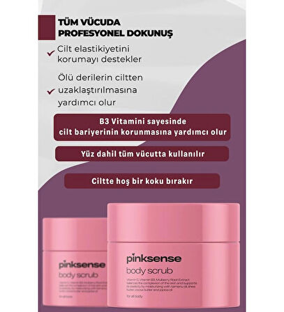 Pinksense Batık & Çilek Bacak Onarıcı, Leke, Yara Izi Karşıtı Peeling