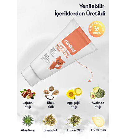 Clinikid Doğal El ve Ayak Nemlendirici Kremi