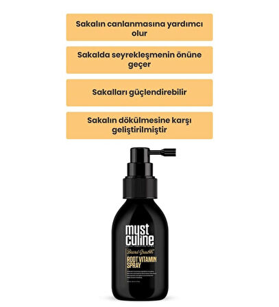 Mustculine Sakal Uzamasını&Kalınlaşmasını Destekleyen Sprey