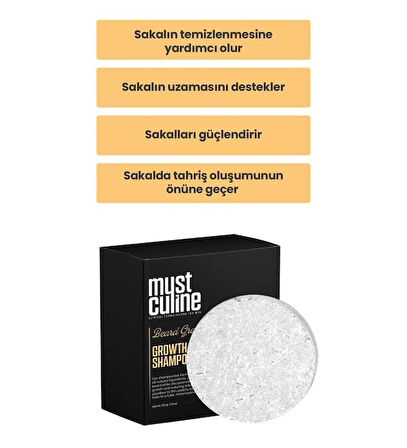Mustculine Sakal Uzamasını Hızlandıran Bar Şampuan