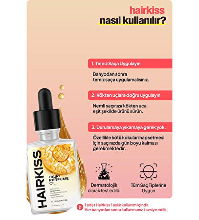 Hairkiss Doğal Parfümlü Saç Uzamaya Yardımcı Serum