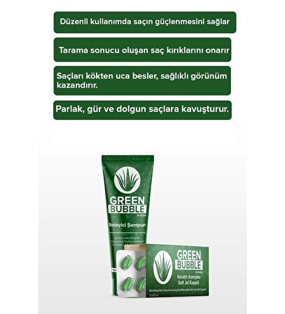 Green Bubble Kapsüllü Keratin Saç Bakımı Botoks Seti
