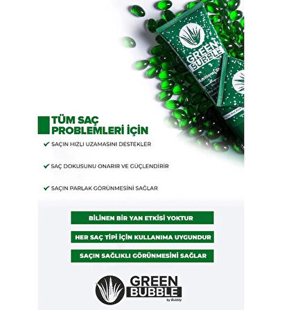 Green Bubble Kapsüllü Keratin Saç Bakımı Botoks Seti