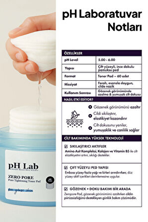 Phlab Zero Pore Gözenek Sıkılaştırıcı Toner Pedi