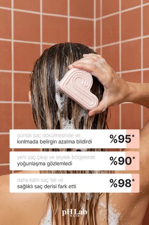 PhLab Hair Fermente Pirinç Suyu & Protein Complex Katı Saç Şampuanı, Onarıcı, Hızlı Uzama Etkili