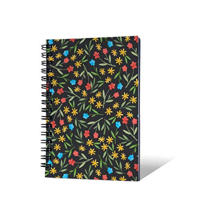Prestij A6 Spiralli Defter Çiçek 002