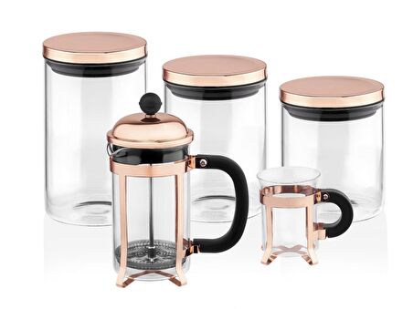 Taç Aloha 5 Parça French Press Seti