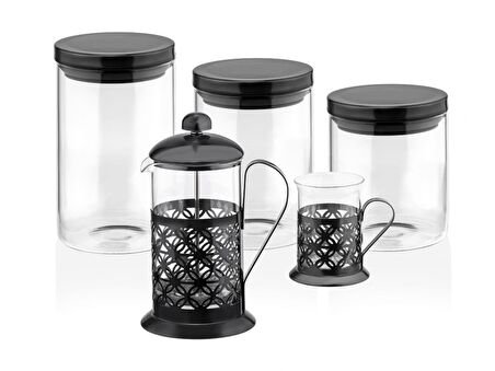 Taç Bonjour 5 Parça French Press Seti