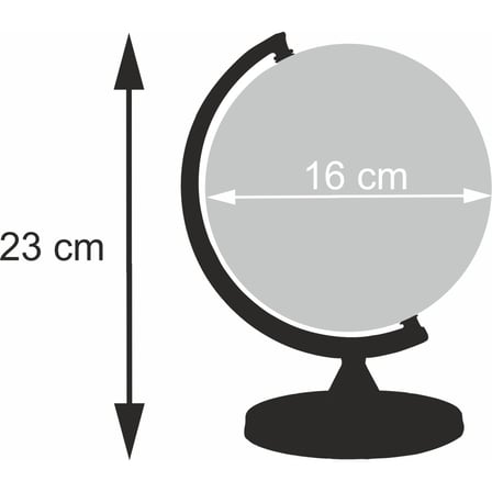 Öykü Artı Yer Küre Siyasi 16 Cm