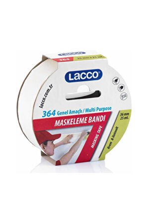 Lacco Krepe Maskeleme Bandı 36 mm x 25 M