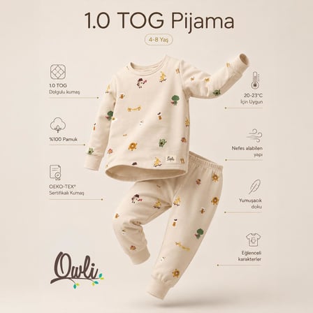 Owli Pijama Takımı 1.0 Tog Brekky