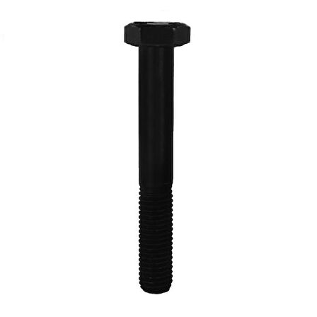 Civtec DIN 931 AKB 8.8 Kalite Çelik Cıvata Siyah Metrik 12x150 100 Adet