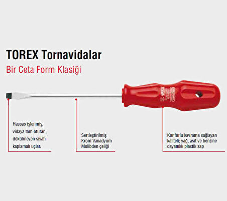 Ceta Form 1304M Torex Lokma Uçlu Tornavida 4Mm