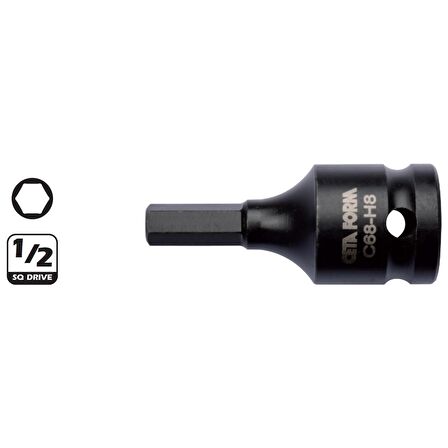 Ceta Form C68-H06 6mm 12” Allen Uçlu Havalı Lokma Bits
