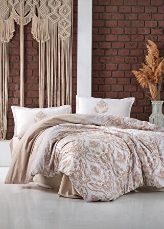 Clasy Turka Etnik Temalı Pamuk Çift Kişilik Nevresim Takımı