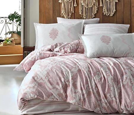 Clasy Tek Kişilik Nevresim Takımı Fiorita V1 Pembe