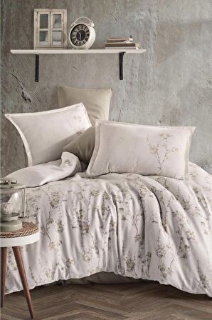 Clasy Çift Kişilik Saten Nevresim Takımı Terra Kahve