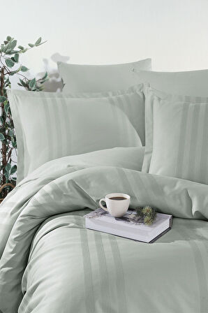 Clasy Melkor Adaçayı Tek Kişilik %100 Pamuk Nevresim Takımı