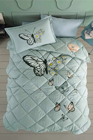 Clasy Ranforce Genç Yorgan Seti Tek Kişilik Daisy Love V1 Mint