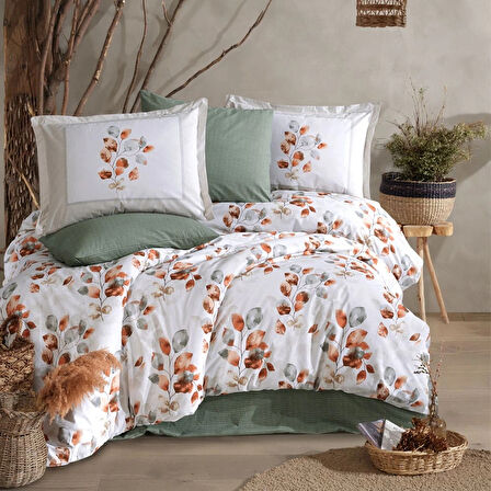 Clasy Ranforce %100 Pamuk Tek Kişilik Nevresim Ruska V1 Mint