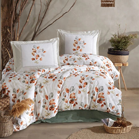 Clasy Ranforce %100 Pamuk Tek Kişilik Nevresim Ruska V1 Mint