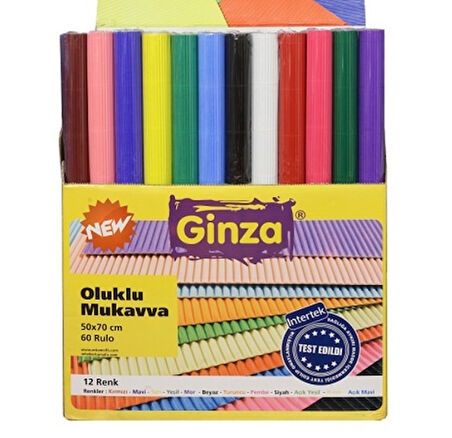 Oluklu Mukavva 50X70 Rulo Şeklinde Karışık  - 5 adet