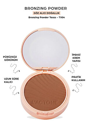 Bronzer Kontür Pudrası Professional Bronzing Powder Texas Tx 04