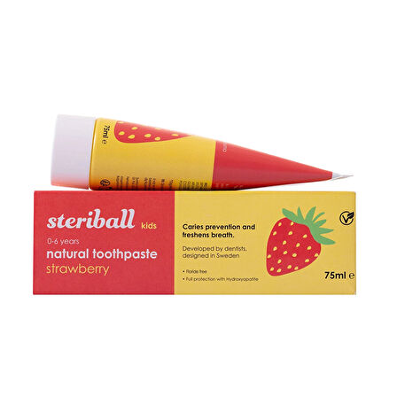 Steriball Doğal Diş Macunu 0-6 Yaş - Çilek