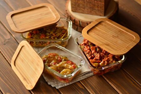 Bambum Lavi Dikdörtgen 3'lü Set